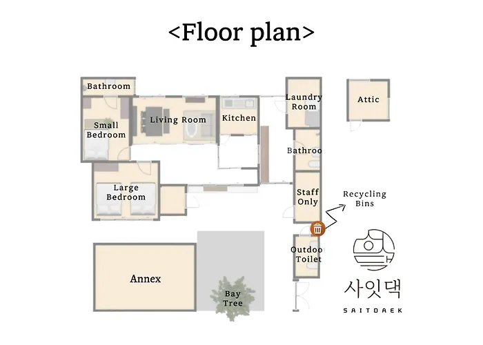 Private Hanok With Courtyard For 7, Busan, 10 Min To Metro *